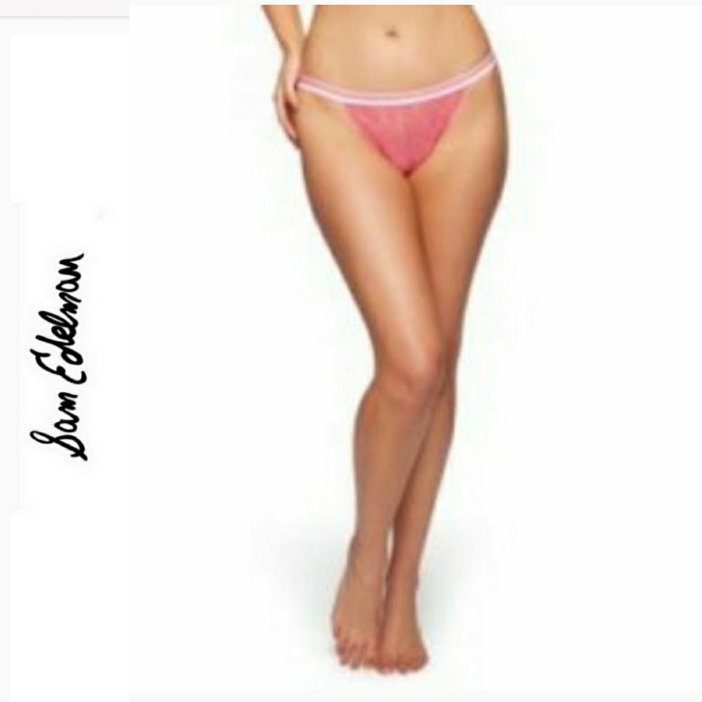 Sam Edelman Carmine Rose Lace Thong NWT
